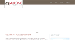 Desktop Screenshot of malonedevelopment.com